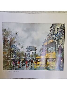 Paris Street Scene Art Print